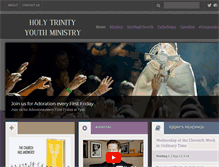 Tablet Screenshot of holytrinitysatyouth.org